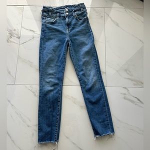 7 For All Mankind High Waisted Ankle Skinny Jeans